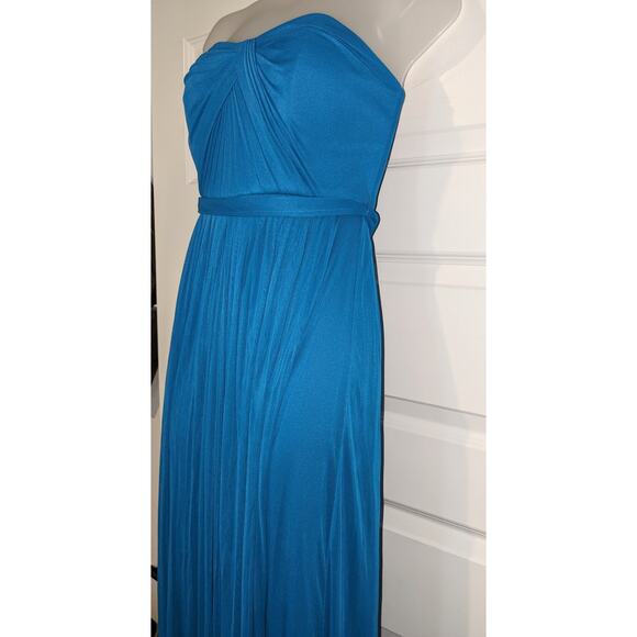 NWT Versa Convertible Blue Maxi 6 Dress Bridesmaid Wedding Prom Formal Feminine - Picture 14 of 16